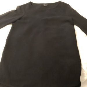 Theory size small black silk shirt